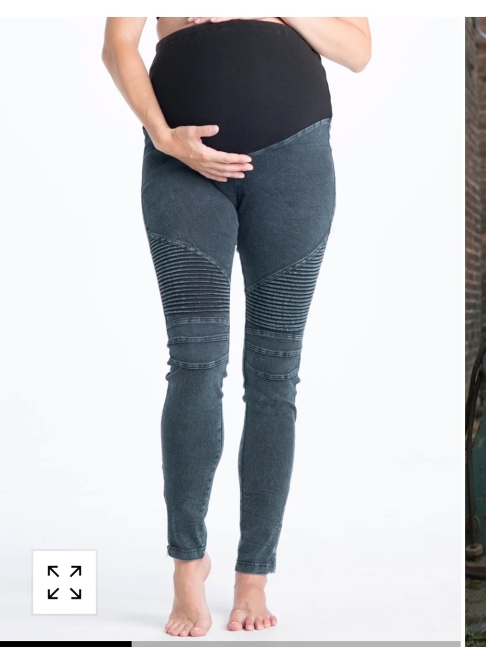 Billie Jean Moto Maternity Leggings